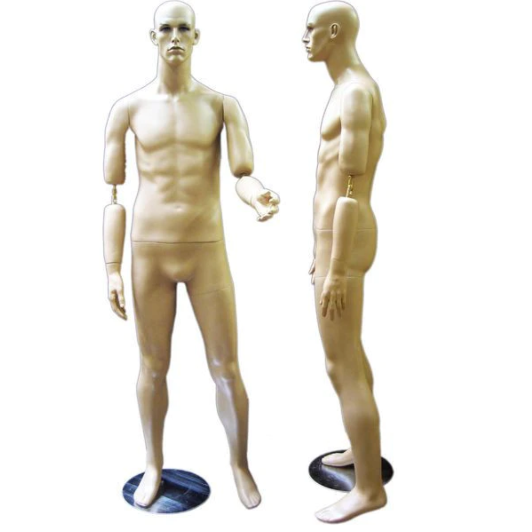 Realistic Male Mannequin with Bendable Arms #1 – Mannequin Madness